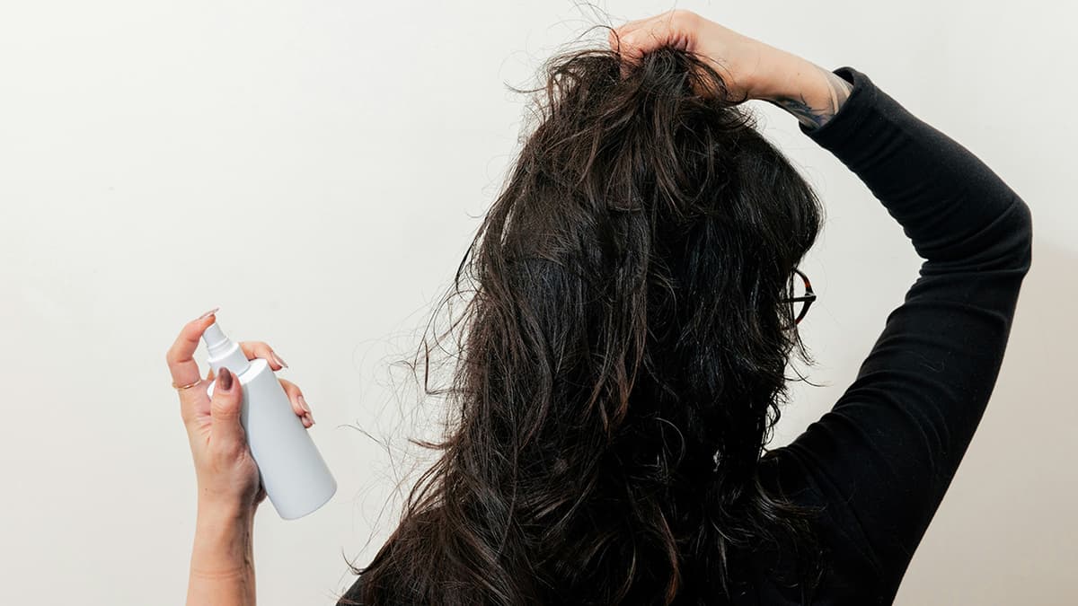 Woman with healthy hair