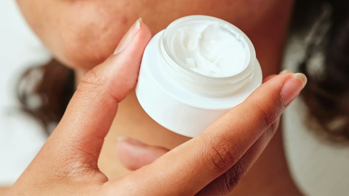 Prescription skincare cream jar
