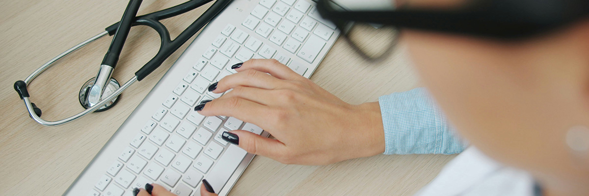 Telehealth provider at work